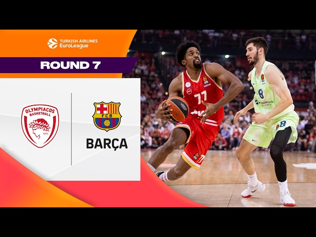 Offensive Storm Ends Streak | Olympiacos Piraeus - FC Barcelona | BASKETBALL HIGHLIGHTS R7 2024-25