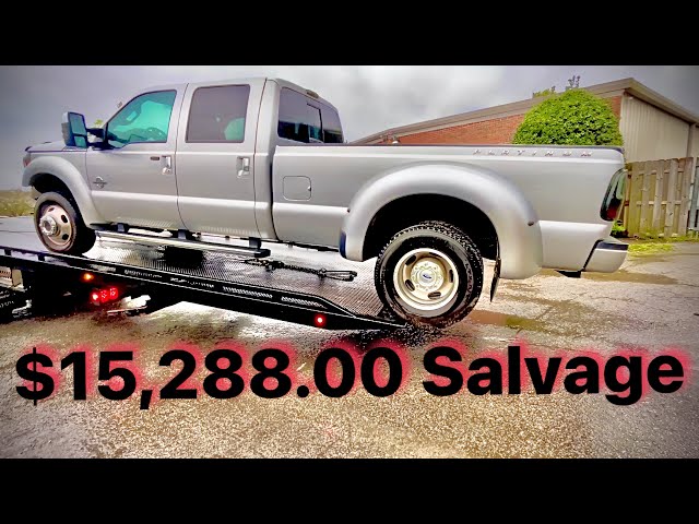 💰 BIGGEST Salvage Title Gamble Of My Life‼️ Wrecked F450 4wd Platinum That DOESN’T Run 🥵