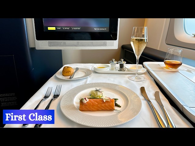 $13,489 British Airways A380 First Class | London🏴󠁧󠁢󠁥󠁮󠁧󠁿 to Boston🇺🇸 Flight | 4K Full Review