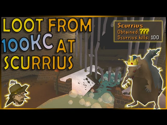 Loot and XP From 100 Scurrius KC | OSRS