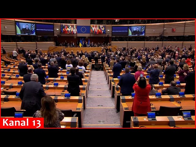 Zelenskyy addresses EU Parliament session to mark 1,000 days of full scale invasion of Ukraine