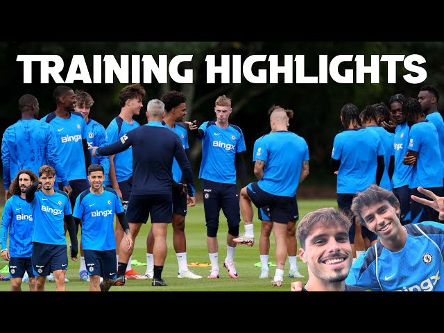 CHELSEA TRAINING HIGHLIGHTS | UECL | PALMER, NKUNKU HAPPY CAMPERS | CHELSEA VS SERVETTE