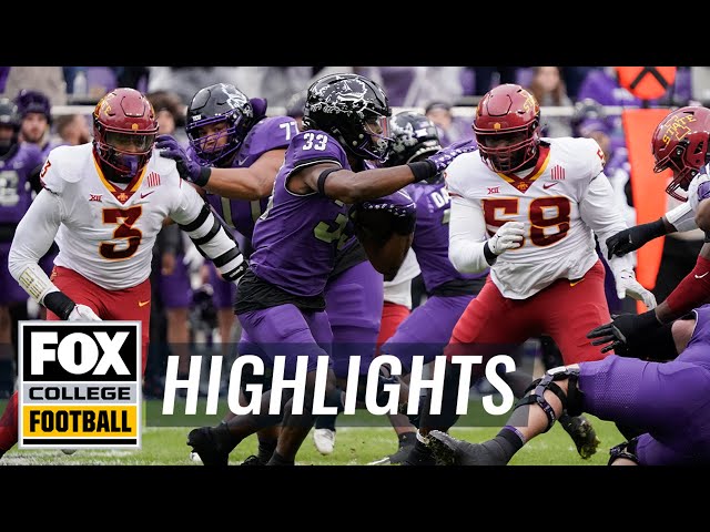 Iowa State vs. No. 4 TCU Highlights | CFB on FOX