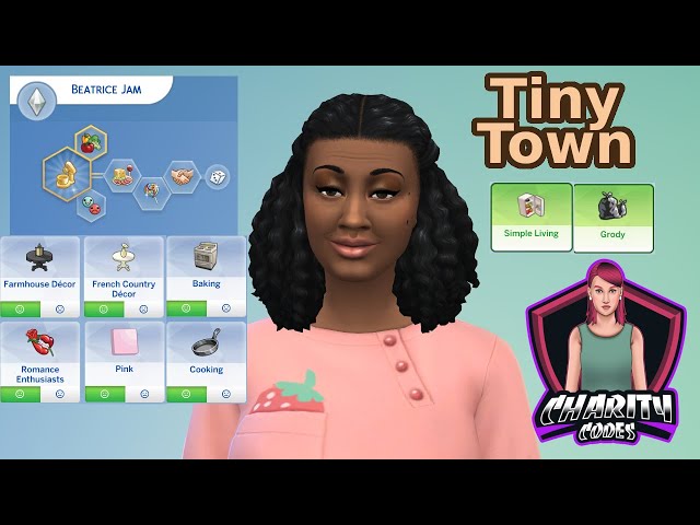 Beatrice Jams in the kitchen | Tiny Town Challenge | Sims 4 videos