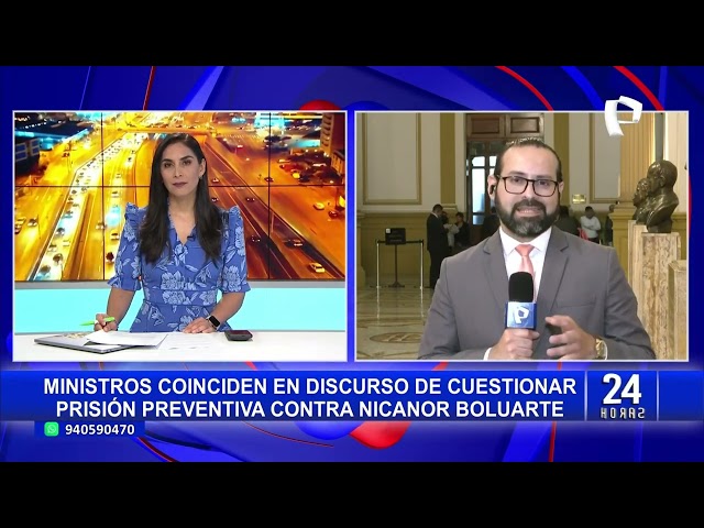 Congresistas critican a premier Gustavo Adrianzén por defender públicamente a Nicanor Boluarte