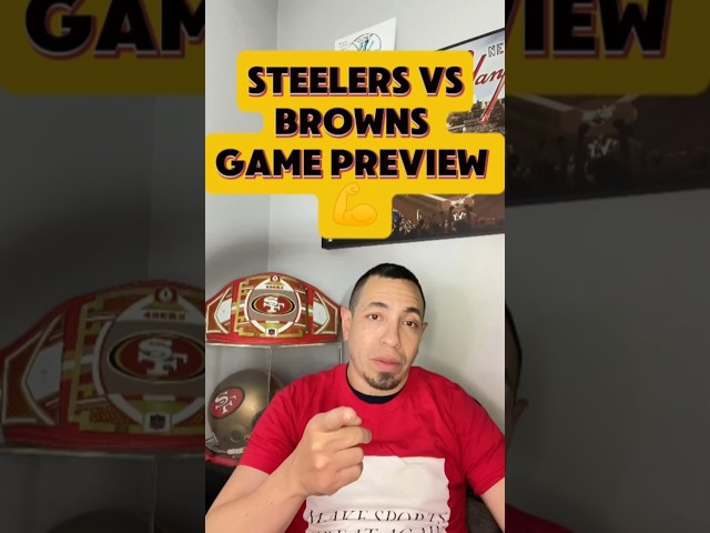 Steelers vs Browns Game Preview💪 #nfl #football #footballshorts #steelers #browns #nflfootball #espn