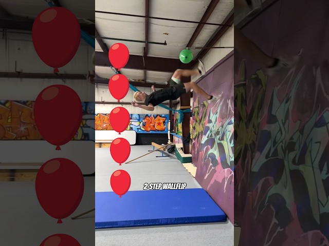 FLIPS VS BALLOONS 🎈 #parkour