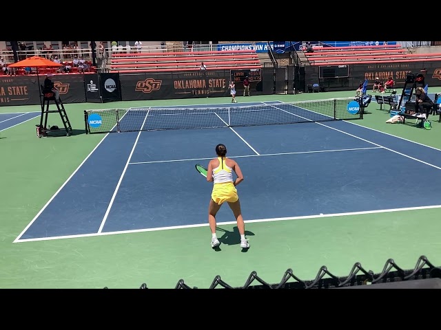 Match point 2024 NCAA Division I women's singles final