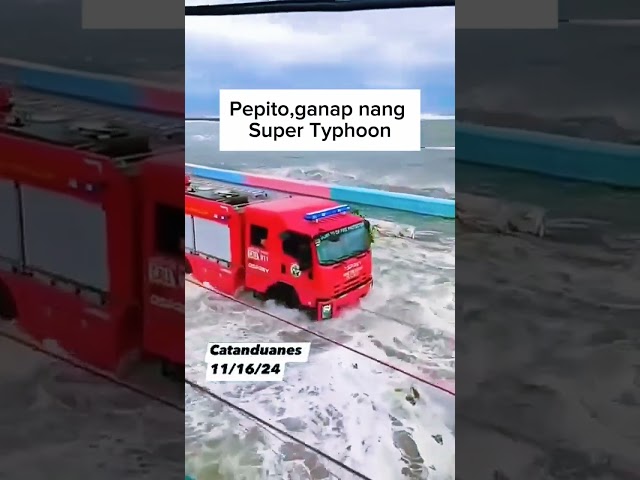 Bagyong Pepito, storm surge or daluyong sa Catanduanes #BagyongPepito #PepitoPH #TyphoonPepito