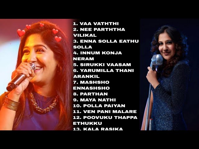 Shweta Mohan Hits | love songs ❤ | Jukebox tamil | SLX BGM  #love #shweta #lovesong #song