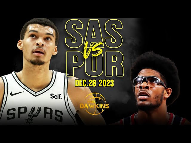 San Antonio Spurs vs Portland Trail Blazers Full Game Highlights | December 28, 2023 | FreeDawkins