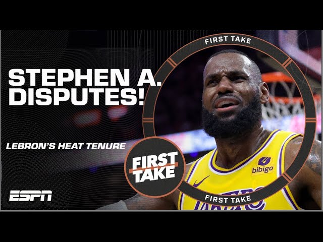 Stephen A. Smith DISPUTES LeBron James’ claims about Heat tenure 👀 | First Take