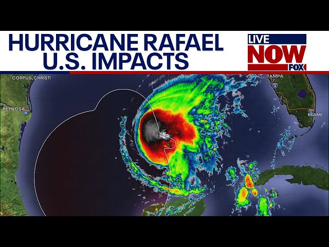 Hurricane Rafael moves through Gulf of Mexico as rare storm | LiveNOW from FOX