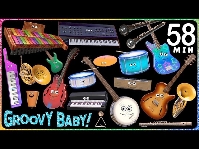 One Hour of Baby Sensory Music Videos! – Groovy Baby Compilation – 8 Music Styles