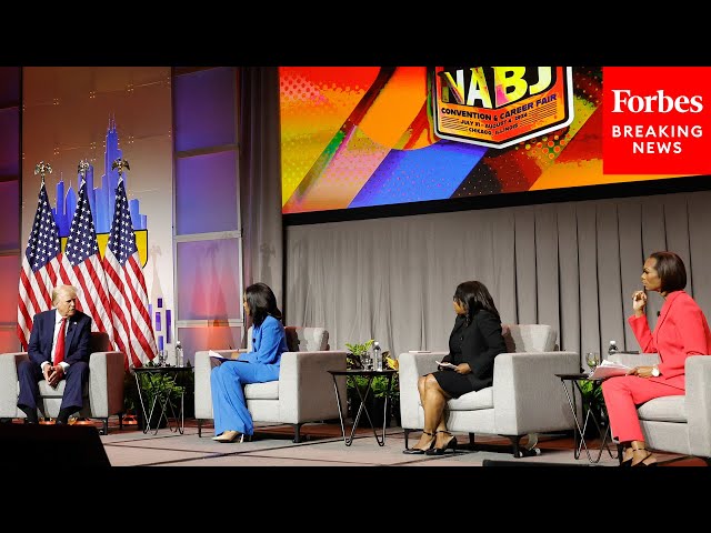 FULL EVENT: Trump Gives Fiery Interview At National Association Of Black Journalists Convention Q&A