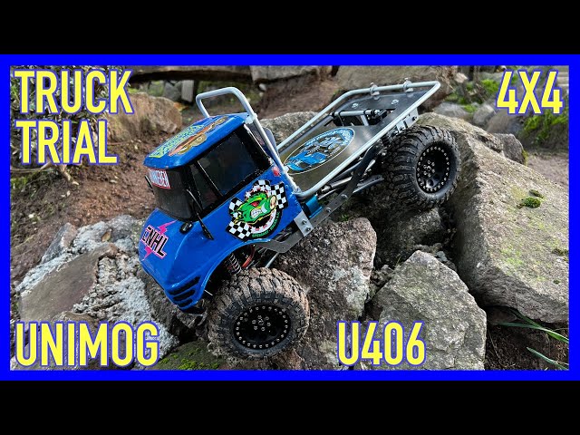 RC TRUCK TRIAL UNIMOG 406 4X4 FAILS