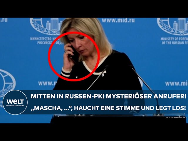 PUTINS KRIEG: Mitten in PK! Mysteriöser Anrufer! "Mascha, ...", haucht er in den Hörer und legt los!