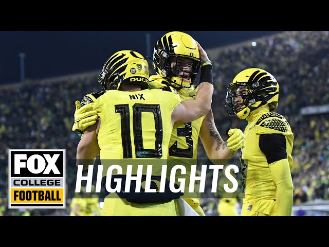 No. 6 Oregon vs. No. 25 Washington Highlights | CFB on FOX