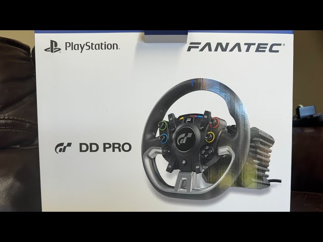 Fanatec DD PRO sim racing wheel and pedals unboxing ps5 ps4 pc GT7