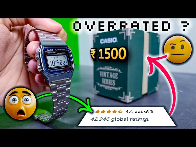 BEST WATCH IN WORLD ? under ₹1500!⚡CASIO Vintage A158 Unboxing & Review