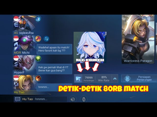 DETIK-DETIK "NATALIA" 80RIBU MATCH - Mobile Legend