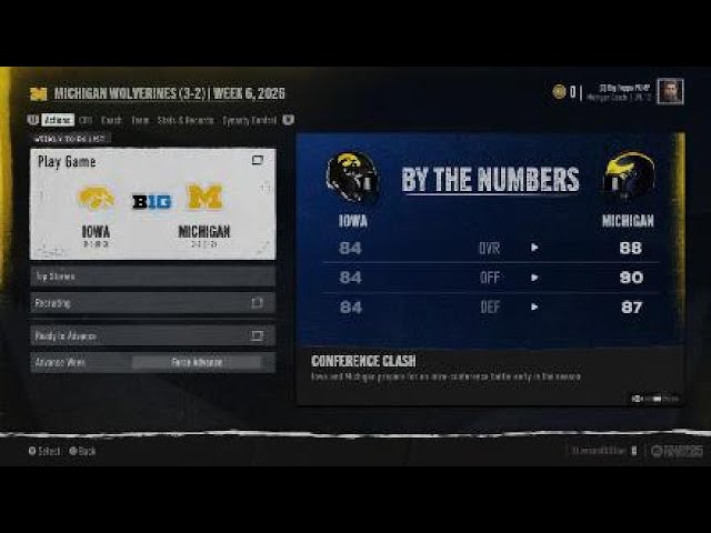 Y3G6 MICHIGAN vs iowa