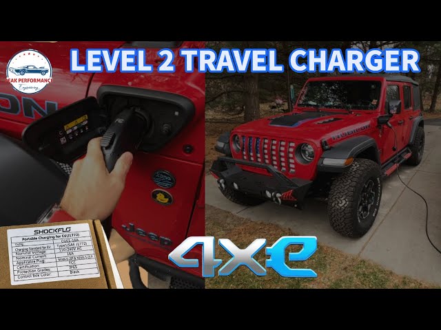 NEW Jeep 4xE Level 1-2 Portable EV Charger - SHOCKFLO 240v 16 Amp for UNDER $150!