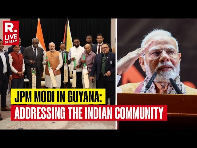 PM Modi Addresses the Indian Community in Guyana | Strengthening Ties with the Indian Diaspora