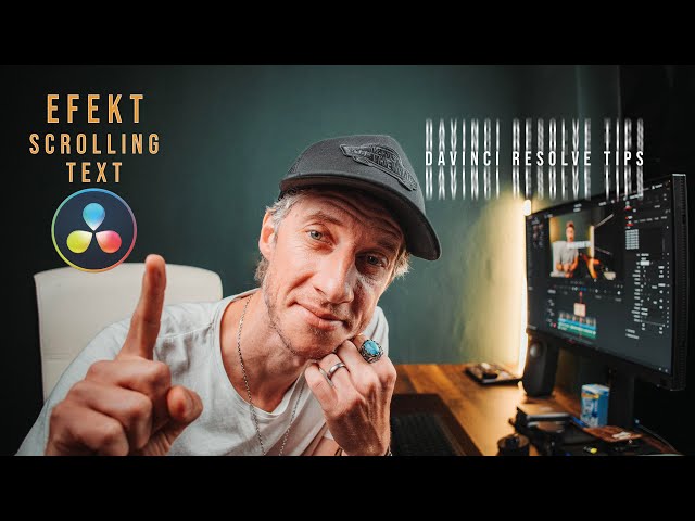 Jak udělat scrollovací text - DaVinci Resolve Tips