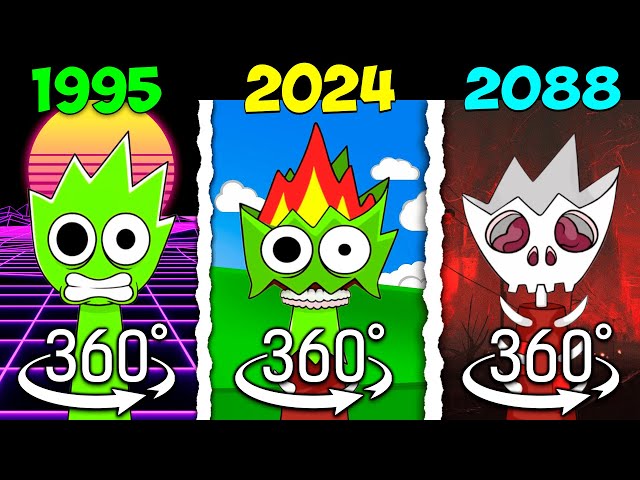 360° VR Incredibox Sprunki 1995 vs 2024 vs 2088