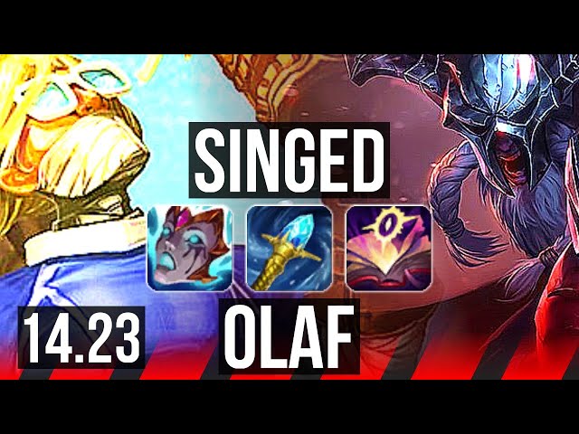 SINGED vs OLAF (TOP) | KR Master | 14.23