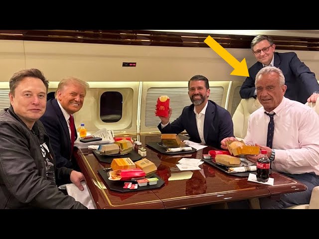 Health guru RFK in visible pain as he eats McDonald's with Trump