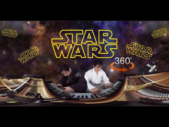 (Virtual Reality Version) 360° Star Wars Music Video Piano Cover (Rotatable)