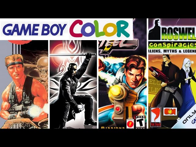 All Game Boy Color Shooter Games Compilation