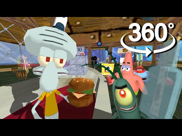 Spongebob Squarepants! - 360° Secret Formula Heist! (First 3D VR Game Experience!) Squidwards View!