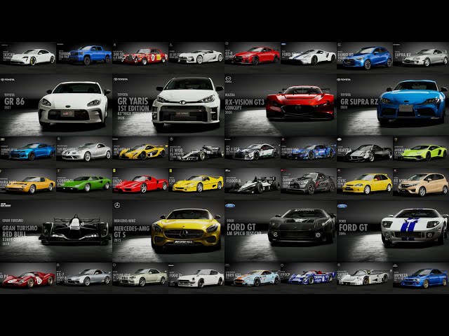 Gran Turismo Sport | All Cars 338 Full List Finals (Including DLC & Special Cars) [4K PS5]