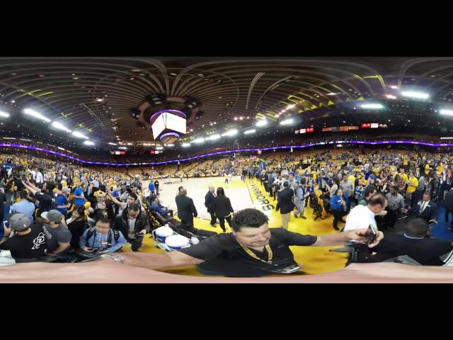 Steph Curry MVP shooting from the tunnel 360 video