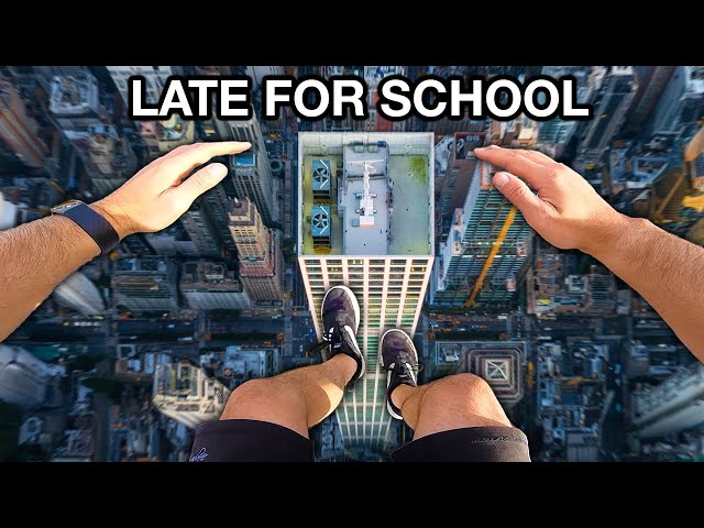 Late For School Parkour POV!!