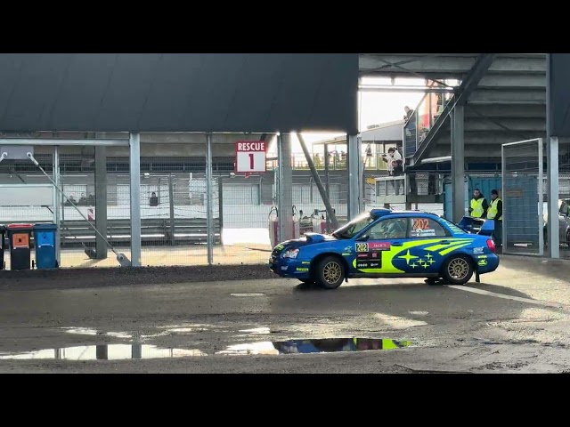 Drenthe Rally TT Ciruit Assen  2024 WRC Demo Subaru Impreza N11 great sound en full speed racing