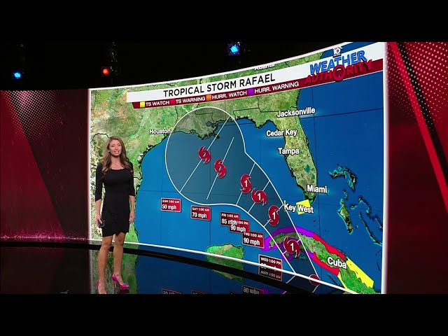 Tracking Tropical Storm Rafael: Local 10 6 a.m. weather forecast (Tuesday)