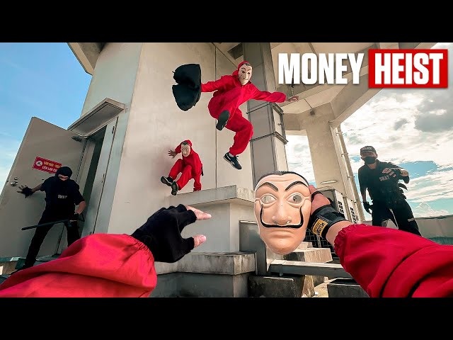 Parkour MONEY HEIST Season 1 l Escape From Police Chase in REAL LIFE (Epic Parkour Escape POV Chase)