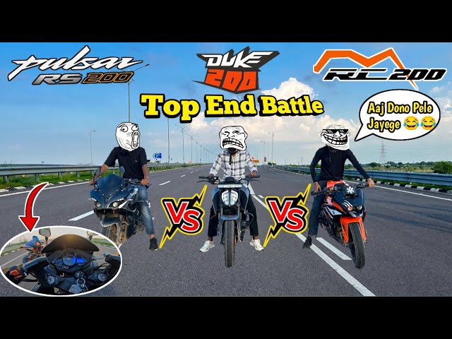 High-Speed Battle: KTM RC200 VS Bajaj RS200 VS Duke 200