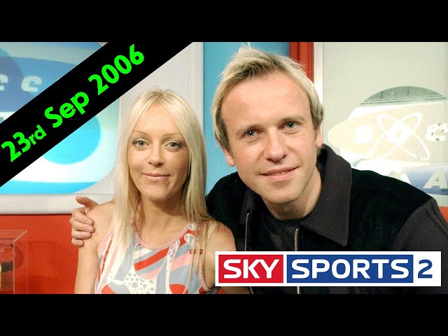 Sky Sports 2 - Saturday 23rd September 2006 - Incompleted iunction and commercial breaks