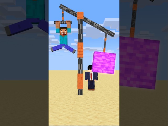 HELP Herobrine How Heavy He Can Hold #friendship #shorts #trending #anime