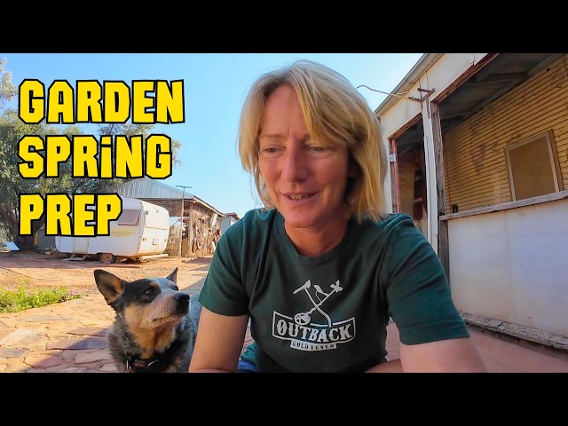 Working in our Garden around the old remote Homestead - Garden Spring Prep