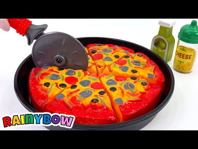 Pretend Play Cooking Pizza in a Toy Kitchen