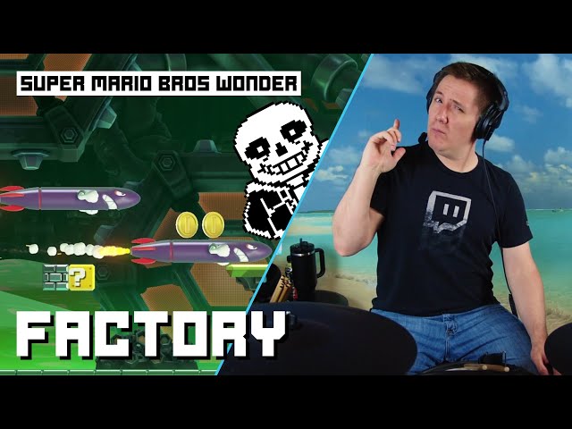 "Factory" From Super Mario Bros. Wonder But I Have Been Given Cursed Knowledge On Drums!