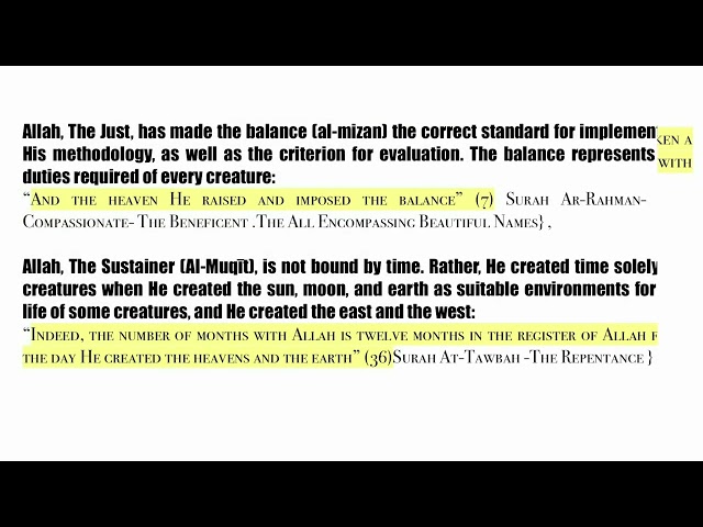 “Knowing Allah and His Methodical Process of Creating Creatures in Stages”