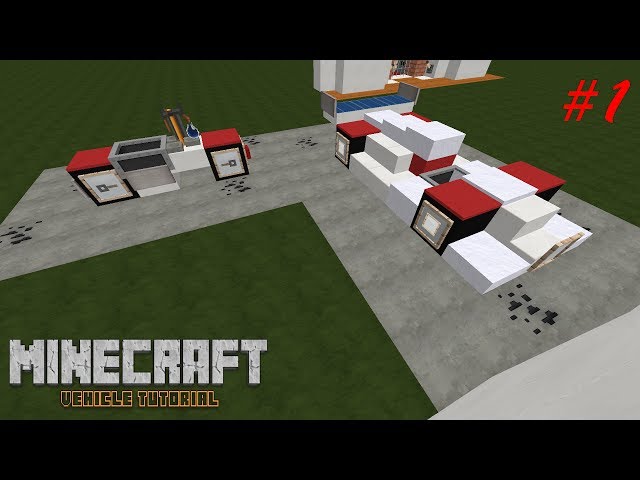 Minecraft Vehicle Tutorial #1: Racecar and Motorcycle