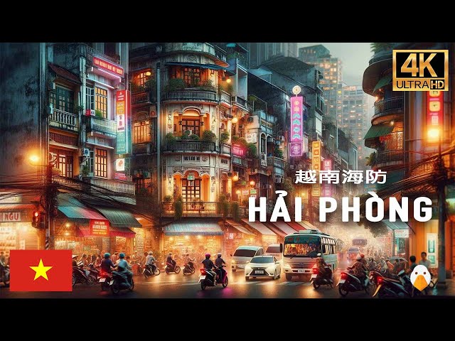 Haiphong, Vietnam🇻🇳 Real Ambience in Vietnam at Night (4K HDR)